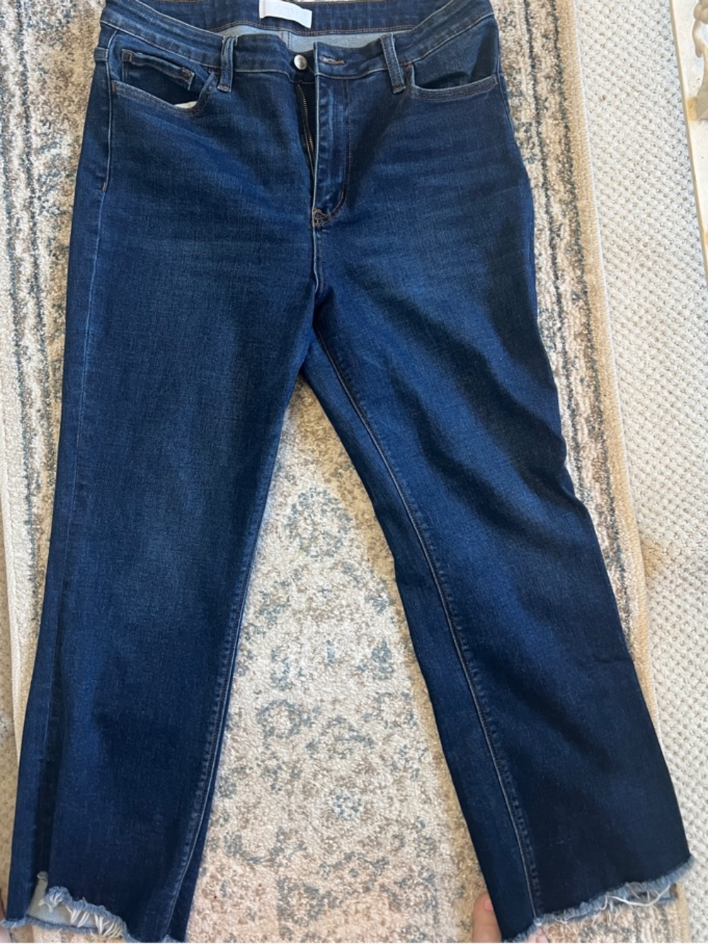 Dark Blue Women's kick flare Jeans